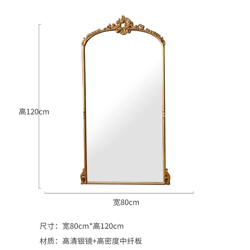 Floor Full Body Full-Length Mirror Bedroom Dressing Mirror Clothing Store Wall Mirror Simple