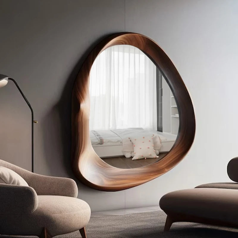 Floor Mirrors Modern Home Ornaments For Living Room Wall Art Large Mirror Arts Aesthetic Vintage Bathroom Light Led Espelho Big