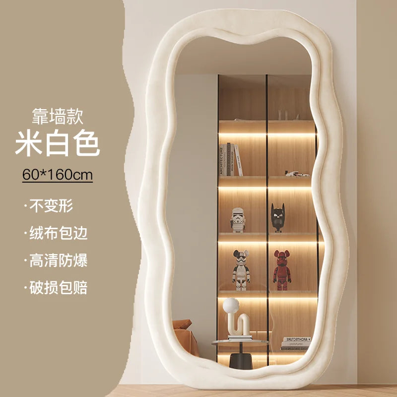 Decoration Bedroom Design Flower Nose Mirror Full Length Mirrors Home Deco Decorations Living Room Decor Wall Espejos Interior